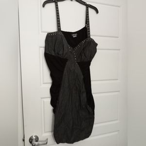 Dots metallic dress Plus size 2x